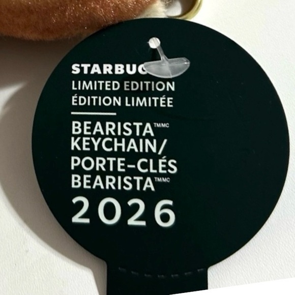 Limited Edition‼️ Starbucks 2026 Bearista Key Chain Bag Charm - Picture 5 of 6